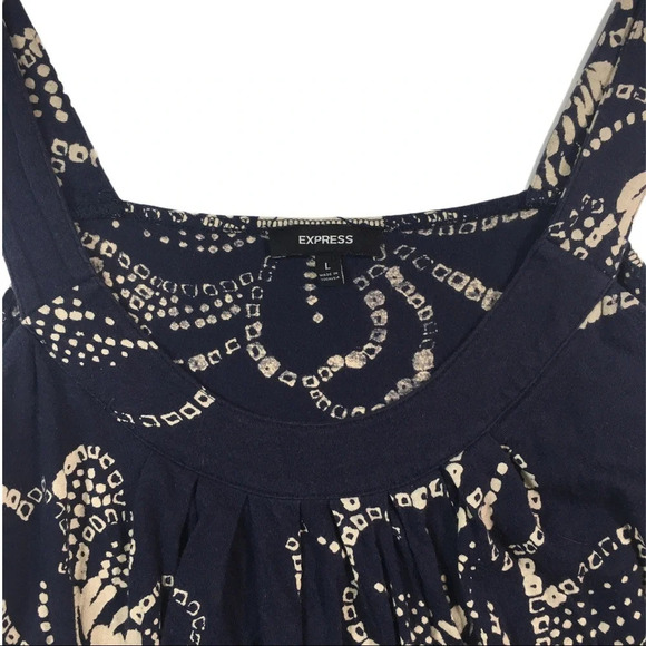 WS634 EXPRESS Floral Print Halter Top Blouse L - Picture 3 of 5
